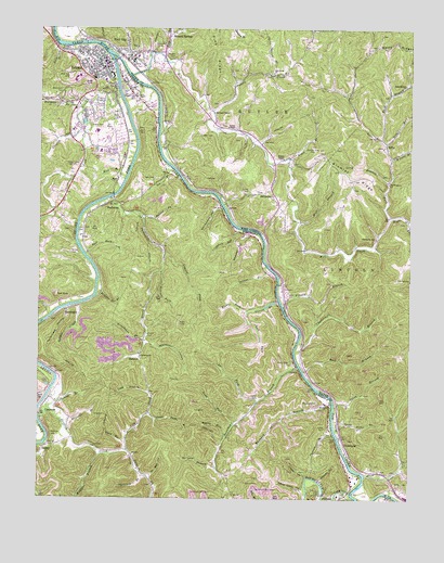 Louisa, KY USGS Topographic Map