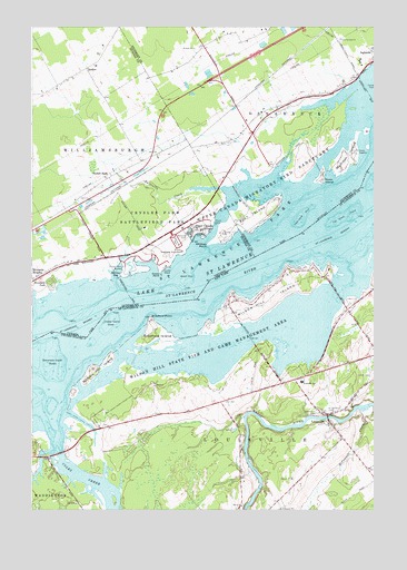 Louisville, NY USGS Topographic Map