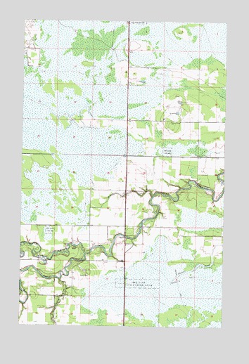 Baudette SE, MN USGS Topographic Map