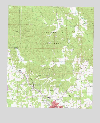 Louisville North, MS USGS Topographic Map
