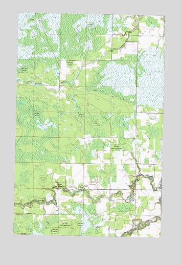 Baudette SW, MN USGS Topographic Map