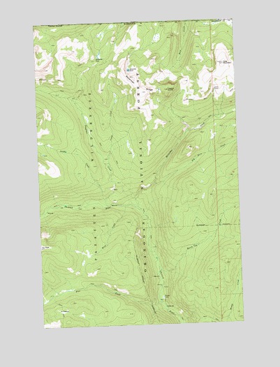 Bauerman Ridge, WA USGS Topographic Map