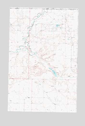 Love Rock, MT USGS Topographic Map