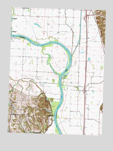 Loveland, IA USGS Topographic Map