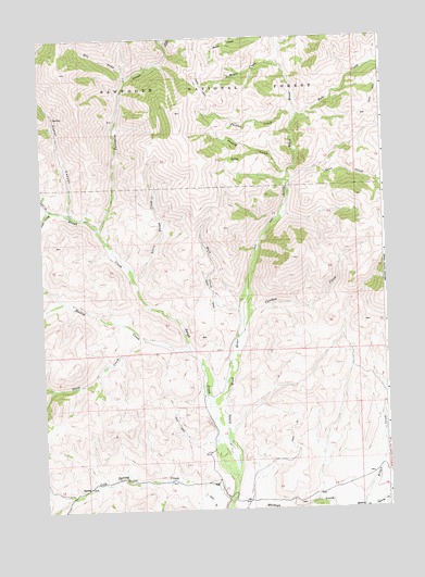 Baugh Creek, ID USGS Topographic Map