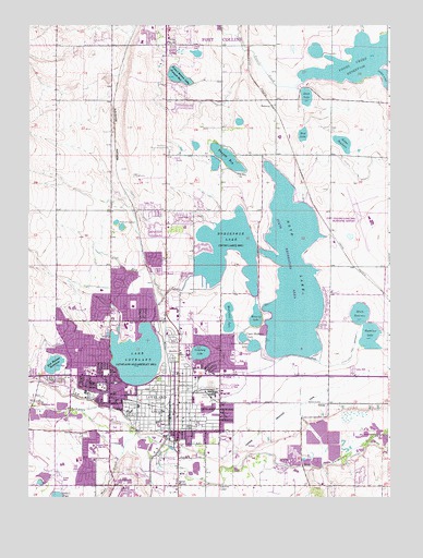 Loveland, CO USGS Topographic Map