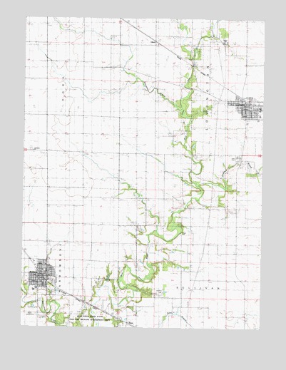 Lovington, IL USGS Topographic Map