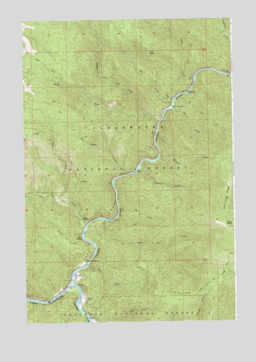 Lowell, ID USGS Topographic Map