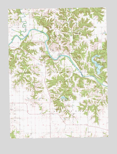 Lowell, IA USGS Topographic Map
