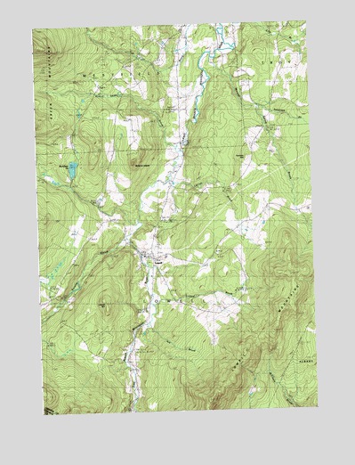 Lowell, VT USGS Topographic Map