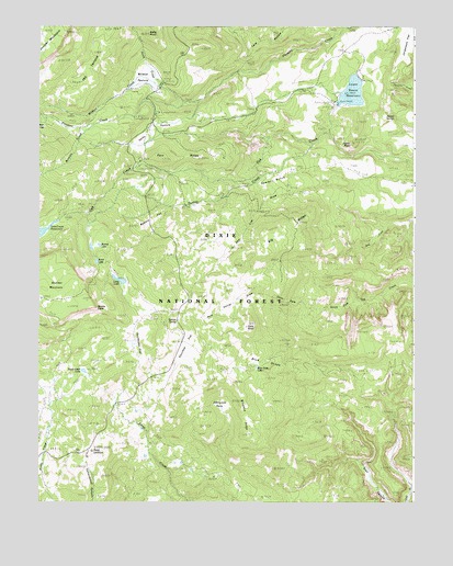 Lower Bowns Reservoir, UT USGS Topographic Map
