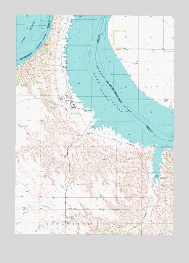 Lower Brule, SD USGS Topographic Map