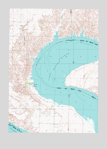 Lower Brule NW, SD USGS Topographic Map