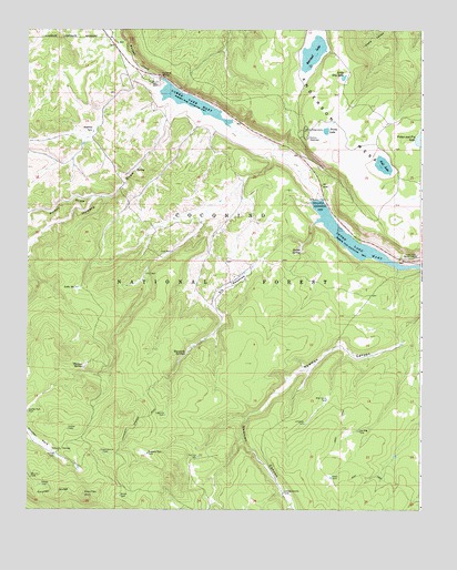 Lower Lake Mary, AZ USGS Topographic Map
