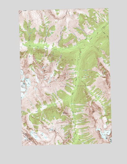 Agnes Mountain, WA USGS Topographic Map