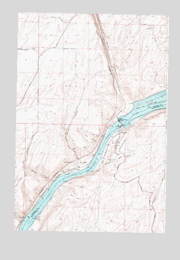 Lower Monumental Dam, WA USGS Topographic Map