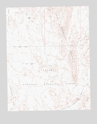 Lower Pahranagat Lake NW, NV USGS Topographic Map