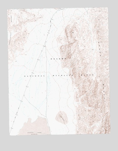 Lower Pahranagat Lake SW, NV USGS Topographic Map