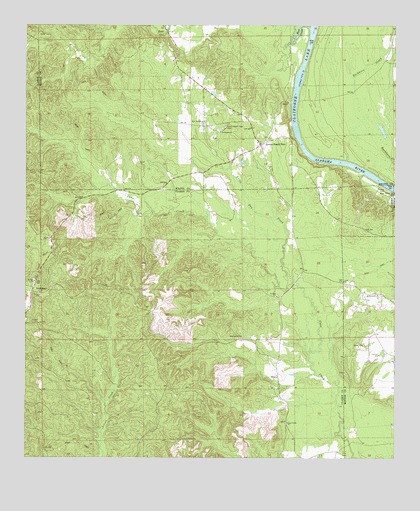 Lower Peach Tree, AL USGS Topographic Map