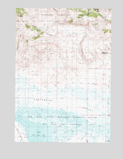 Lower Red Rock Lake, MT USGS Topographic Map