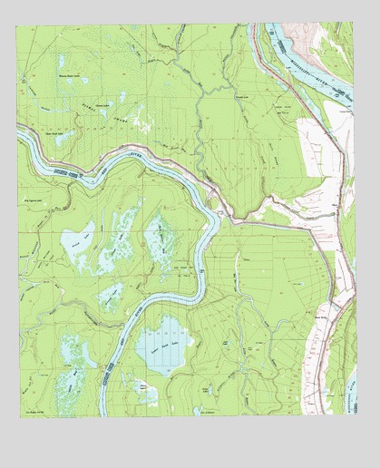 Lower Sunk Lake, LA USGS Topographic Map