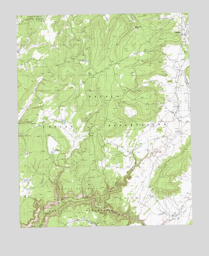 Lower Wheatfields, AZ USGS Topographic Map