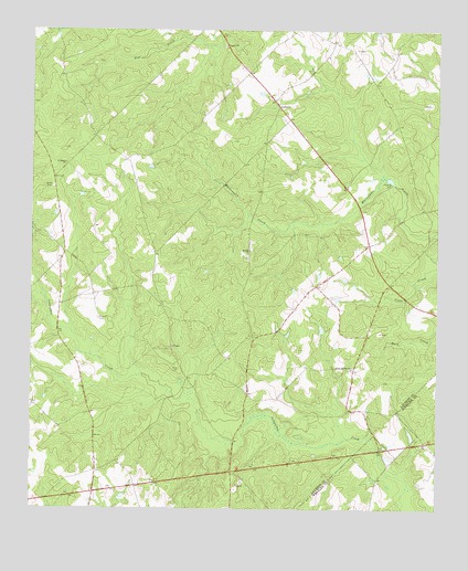 Lowery, GA USGS Topographic Map