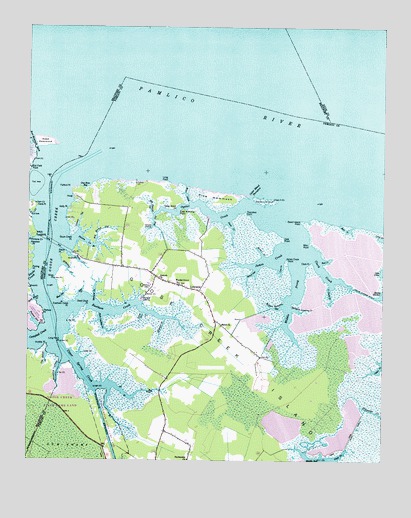 Lowland, NC USGS Topographic Map