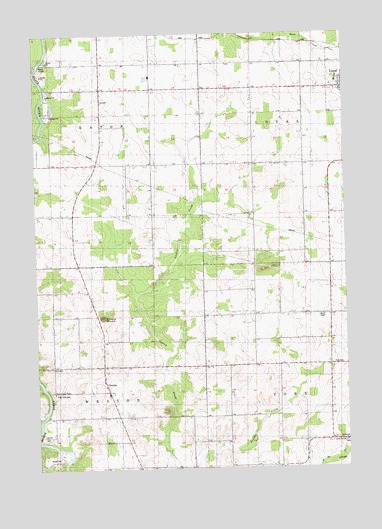 Loyal West, WI USGS Topographic Map