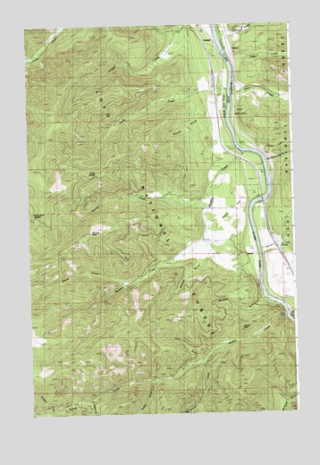 Lozeau, MT USGS Topographic Map
