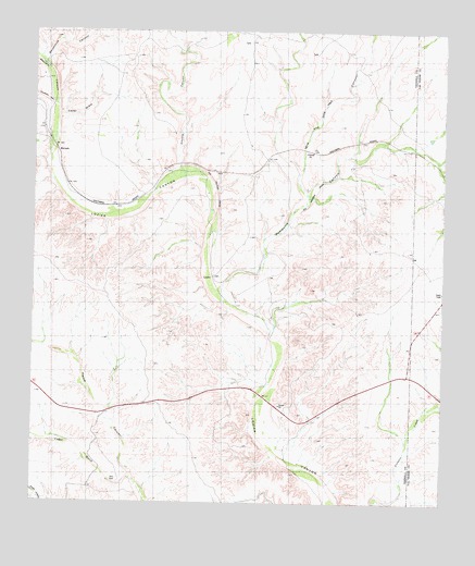 Lozier Canyon North, TX USGS Topographic Map