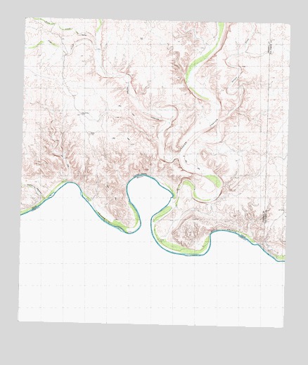 Lozier Canyon South, TX USGS Topographic Map