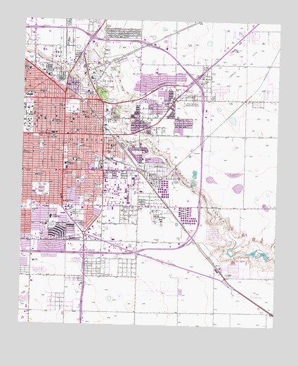 Lubbock East, TX USGS Topographic Map