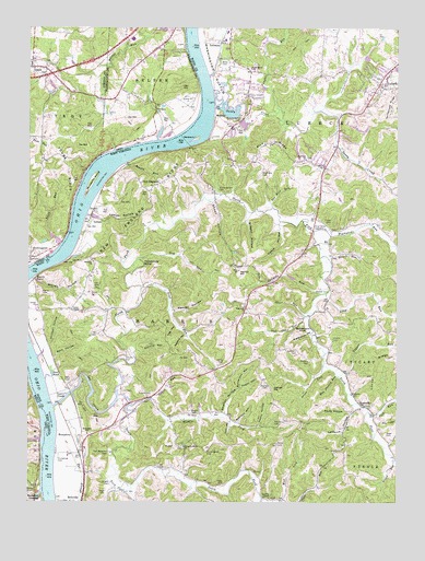 Lubeck, WV USGS Topographic Map