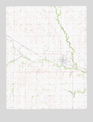 Lucas, KS USGS Topographic Map