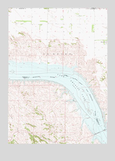 Lucas NW, SD USGS Topographic Map