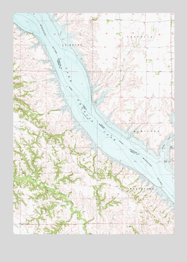 Lucas SE, SD USGS Topographic Map