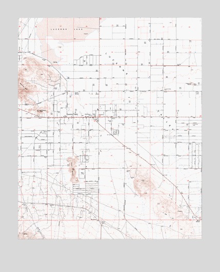 Lucerne Valley, CA USGS Topographic Map