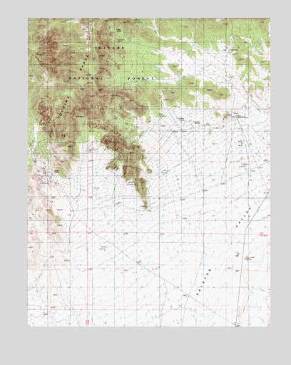 Baxter Spring, NV USGS Topographic Map