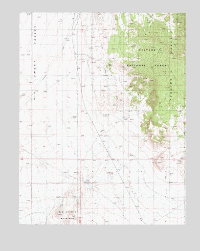 Baxter Spring NW, NV USGS Topographic Map