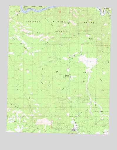 Luckett Mountain, CA USGS Topographic Map