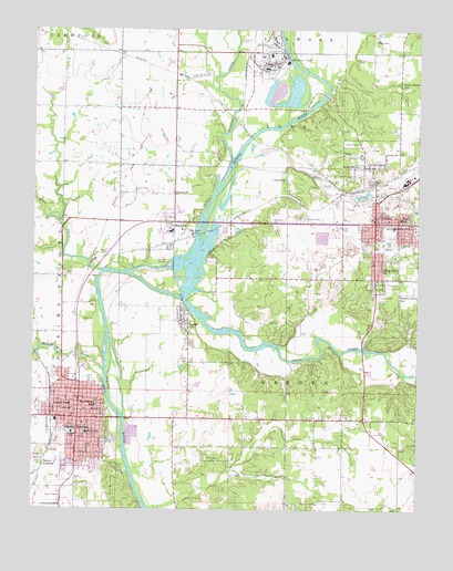 Baxter Springs, KS USGS Topographic Map