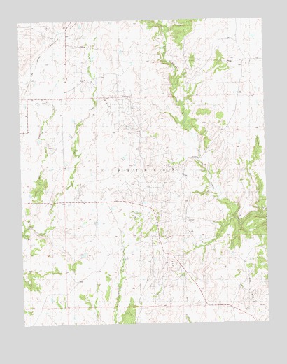Lucy Creek, OK USGS Topographic Map