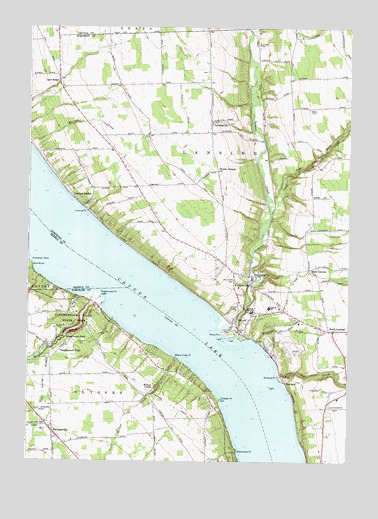 Ludlowville, NY USGS Topographic Map