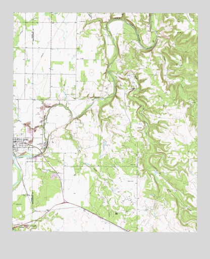 Lueders East, TX USGS Topographic Map