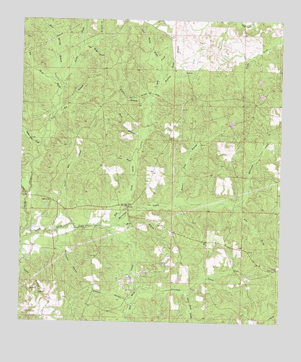 Baxterville NE, MS USGS Topographic Map