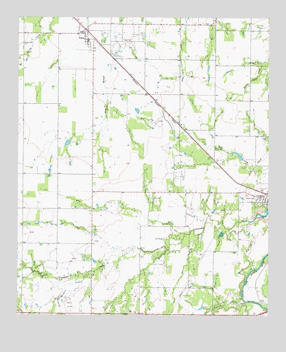 Lueders West, TX USGS Topographic Map