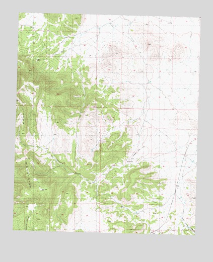 Luera Mountains East, NM USGS Topographic Map
