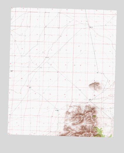 Luera Mountains NW, NM USGS Topographic Map