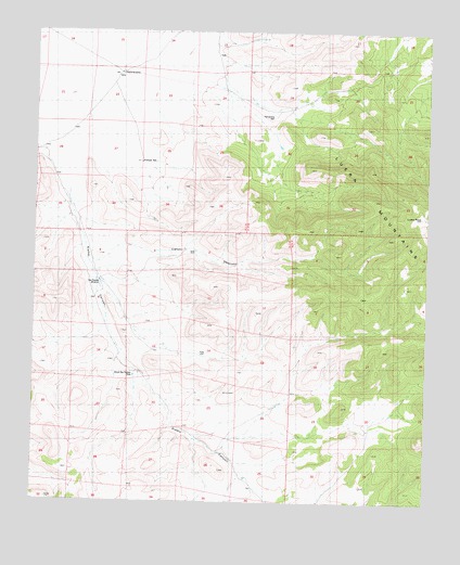 Luera Mountains West, NM USGS Topographic Map